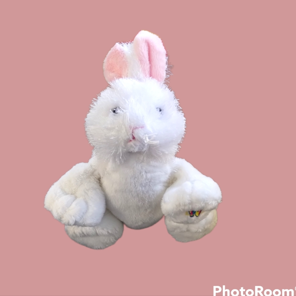 ✓Ganz Webkinz #HM078 WHITE BUNNY RABBIT Plush Stuffed Animal Toy (no code) - Picture 1 of 12